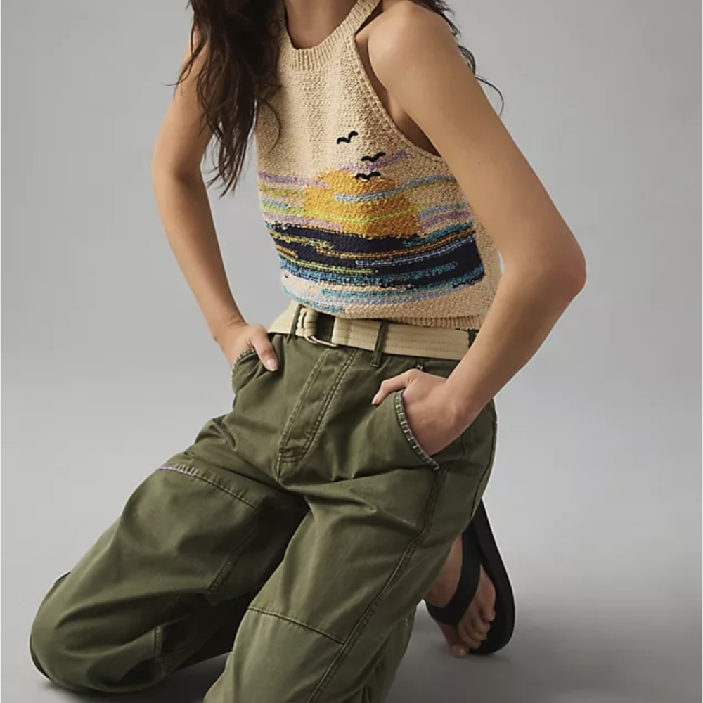 Anthropologie Multicolor Knit Tank Top